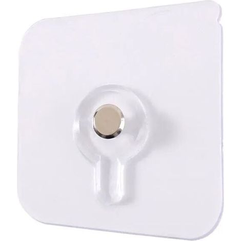 Fixation Cadre Sans Percer, 10pcs Clou Adhésif Mural Attache Tableau sans Poinçon Trou Transparent Crochet Collante de Suspension Accroche Cadre Photo pour Art Mural Miroir Salon Salle Bain Cui (1/4)