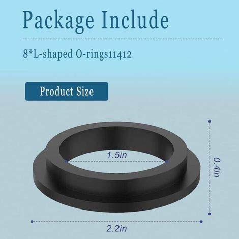 Lot de 6 joints toriques en caoutchouc pour pompe de piscine Intex, accessoires de piscine Intex, filtre à sable de piscine, joint de spa Intex, joint torique de pompe de piscine, 11228 (1/2)