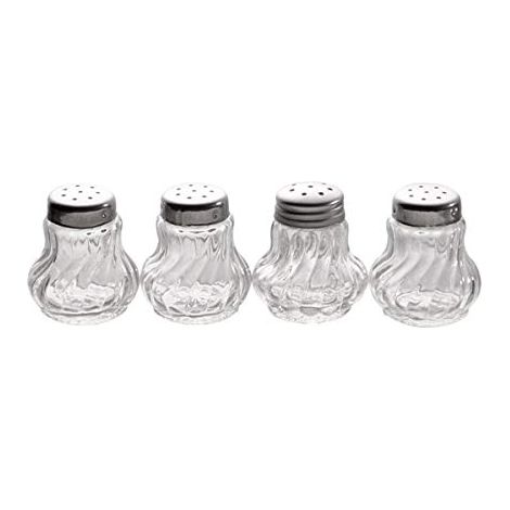 Accessorio cucina aps mini salt and pepper shakers vetro acciaio (1/4)