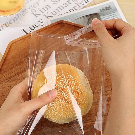 100 sachets en cellophane refermables - Conviennent aux cartes A2 avec enveloppe, photos, bijoux, bonbons, friandises, biscuits, pochettes en plastique transparent (1/5)