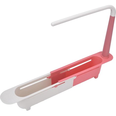 Adjustable Telescopic Sink Rack Large Capacity Extendable