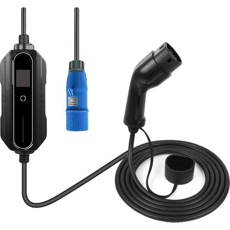 Chargeur EV, sortie 7KW, courant réglable, Type 1 32A 5 mètres (1/2)