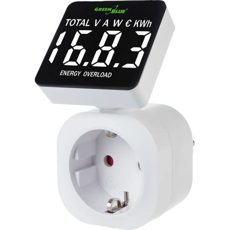 Compteur d'énergie GreenBlue, wattmètre, 16 A, max. 3680 W, réservoir de stockage, GB620 F