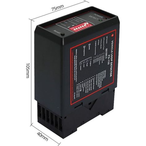 PD132 Fahrzeugschleifendetektor, 12-24 V, 10 ms Ansprechzeit, für Parkleitsysteme, automatische Türsysteme (24 V) (1/5)