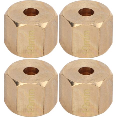 12mm verlängerte Sechskant-Radnabenadapter (4er-Set) für 1/10 RC-Cars SCX10 90046 GN7 CC01 (10mm) (1/5)