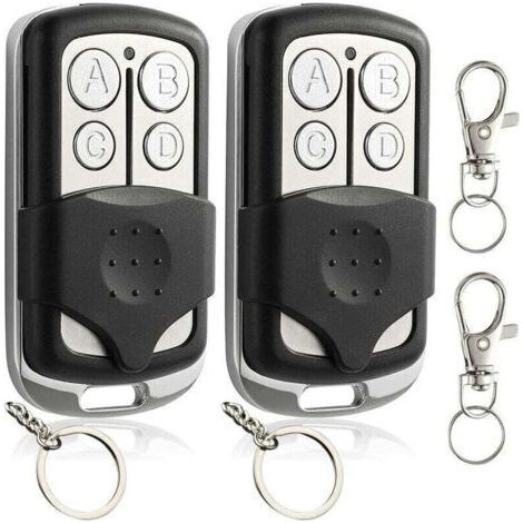 Telecommande Universelle Portail 2 Pièces Telecommande Porte de Garage Telecommande Copieuse Bip Portail Universelle Duplicateur de Telecommande Voiture Télécommande Clonage à 4 Touches 433,92 (1/4)