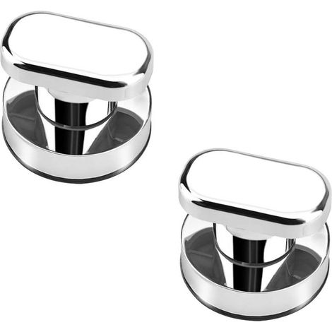 2 Pcs Poignée de Porte à Ventouse Poignée Ventouse Frigo Poignée Ventouse Salle de Bain Portable Mobilité Poignée Refrigerateur Poignee de Tiroir Poignée Porte Placard pour Carreaux Verre (1/5)