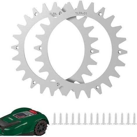 Pointes pour tondeuse à gazon, amélioration de la traction, compatible avec les robots tondeuses Parkside, taille des roues : 212 mm. (1/5)