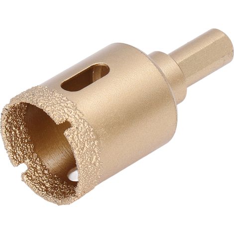 Foret diamant trépan brasé scie cloche 30mm pour carrelage granit marbre porcelaine verre coupeur creux (1/5)