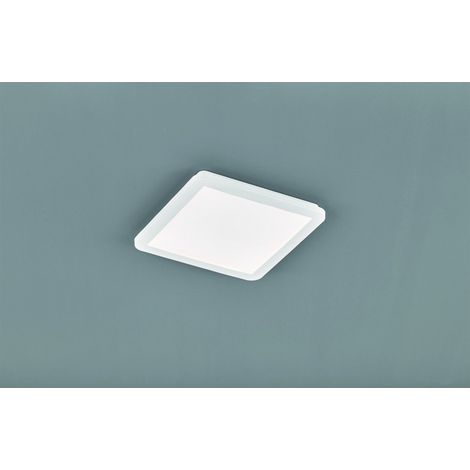 Camillus Square Deckenleuchte Led Dimmbar Weiß IP44 30x30 cm Trio Lighting