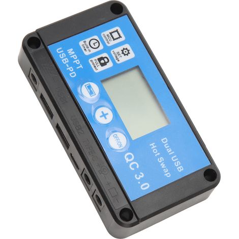 Kit de panneaux solaires en silicium polycristallin de 100 W pour camping-cars et caravanes, comprenant un régulateur MPPT de 30 A et deux ports USB. (1/5)
