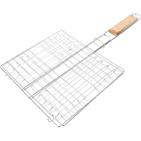 Fischernetz für Grills, einteiliges Outdoor-Grillzubehör, flache und quadratische Grillwerkzeuge, Camping-Grillausrüstung, Grillständer.