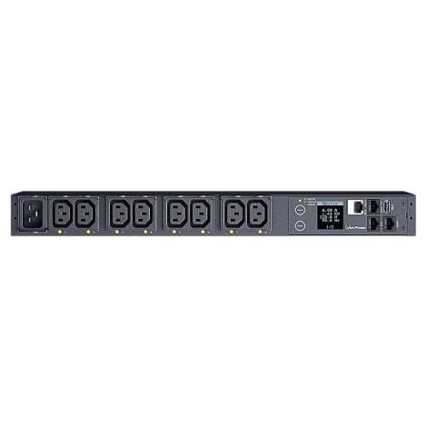 Unidad de Distribución para Alimentación Cyberpower PDU41005/ 16A/ 8x IEC C13/ Formato RACK 1U