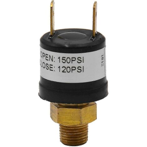 Pressostat 12 V 120-150 PSI pour compresseur de klaxon de train compatible - Bon (1/4)