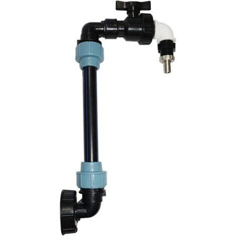 Ibc Raccord S60x6, Adaptateur De Réservoir De Vidange, Raccord Robinet En Laiton, Ibc Adaptateur Avec Sortie Robinet 3/4 Pouce, Raccord De Tuyau Et Connecteur De Robinet (A)