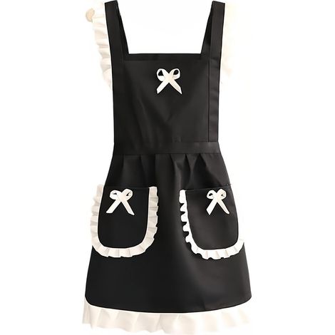 Femme Tablier Tabliers Noirs avec 2 Poches Tabliers de Cuisine Imperméables Tablier de Chef pour Cuisiner Jardiner Tabliers de (1/4)