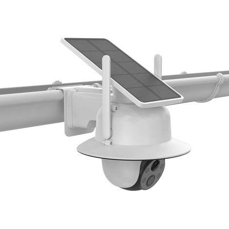 Support de gouttière compatible avec caméra de surveillance 2K - Batterie solaire extérieure - Support de gouttière + couvercle de caméra (1/5)
