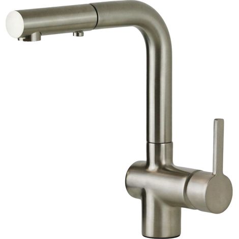 Küchenmixer mit ausziehbarer Dusche in gebürstetem Stahl Gattoni Pesci PC0405.NS   Nickel gebürstet