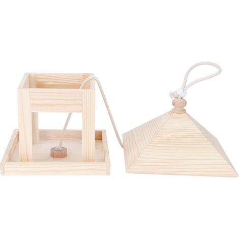 Maisonnette à Oiseaux Suspendue - Nichoir et Mangeoire Décoratif pour Jardin Extérieur