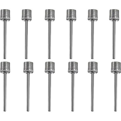 Aiguille de Pompe à Ballon, 12 Pcs Aiguilles de Pompe à Air, Aiguilles de gonflage pour Pompe à Ballon, pour Ballon de Basket-Ball, Volley-Ball, Football, Rugby (1/5)
