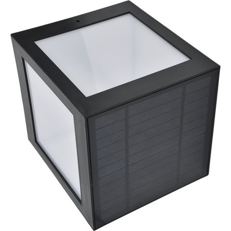 Lampe solaire pilier LED étanche en ABS pour extérieur, cour, villa, jardin, porche, éclairage d'ambiance, lumière chaude (1/5)