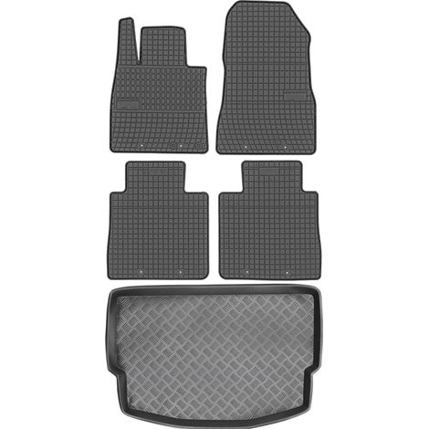 Set di tappetini in gomma per auto e tappetino per bagagliaio per Nissan Note II Hatchback del 2013 (1/5)