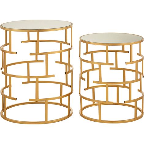 Premier Housewares Avantis Set of 2 Maze Design Side Tables (1/5)