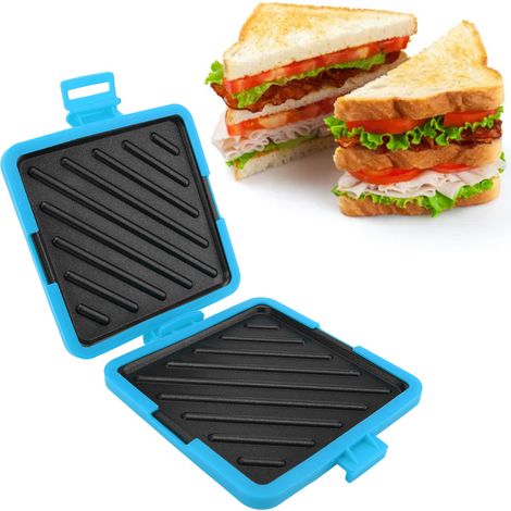 Tostadora para microondas sin cable de alimentación con accesorios de silicona azul [A01] (1/5)