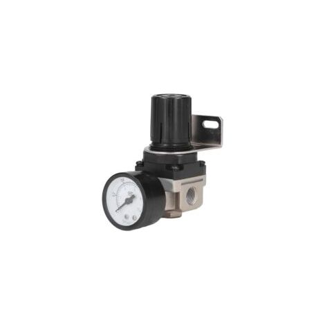 Regolatore di pressione dell'aria G1/4, valvola di regolazione della pressione dell'aria piccola e facile da installare AR2000-02 per uso industriale con utensili pneumatici H453 - Crezuo