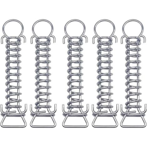 BEBUSINGOTO Edelstahlfeder für Pool-Sicherheitsabdeckung, 5er-Pack, Universal (1/4)