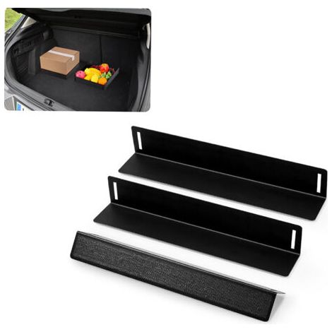 Organisateur de Coffre Séparateur de Coffre de Voiture Organiseur Coffre Voiture Fixation Velcro Pour Voitures SUV Breaks 30 cm de Long Antidérapants Bagage Segmentation 3Pièces (1/5)