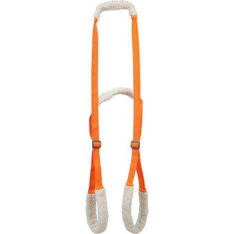 1 Harnais de soutien pour chien, 40-70cm, orange/blanc, aide mobilité arrière, accès voiture escaliers (1/5)