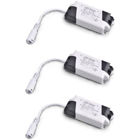 Pack x3 Transformateur Driver 18W-24W DC, entrée multi-tension 85-265V Ac 50/60Hz, sortie 36-72 Vdc 240-260 mA. Valable pour remplacer les downlights et autres équipements LED (1/4)