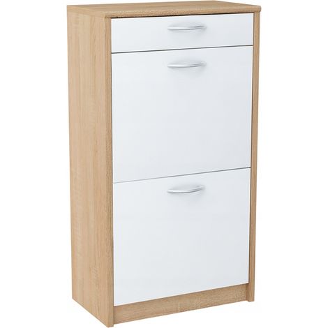 Zapatero 2D1S WHITE-SONOMA con cajón (1/4)