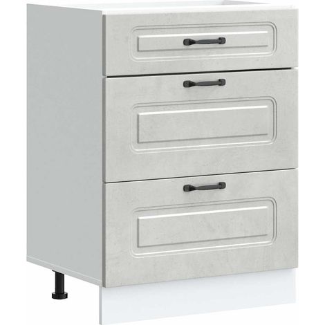 Maison Exclusive - Base da Cucina Kalmar Grigio Cemento in Legno Multistrato