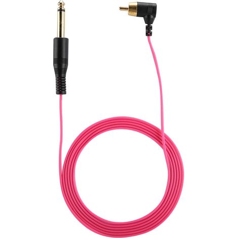 Câble d'alimentation RCA à angle droit pour machine à tatouage, accessoire rouge (1/5)