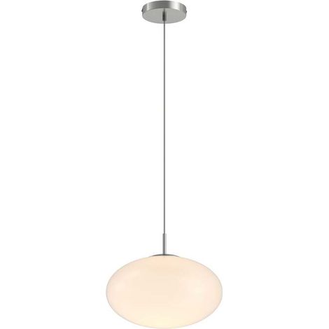 [NEUWERTIG] B-Ware Lindby Hängeleuchte Sonika LED Pendelleuchte Lampe dimmbar nickel Ø40cm 24cm (1/2)