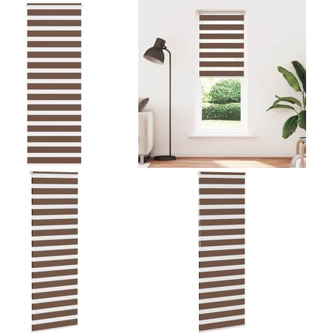 vidaXL Zebrarollo Braun 80x200 cm Stoffbreite 75,9 cm Polyester (1/5)