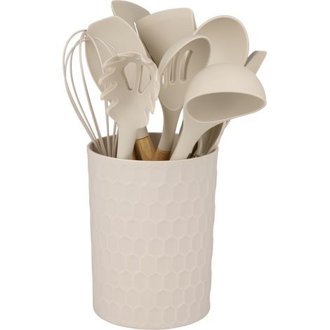 alpina Ensemble d'ustensiles de cuisine Blanc H32xl12.3xL12.3cm (1/5)