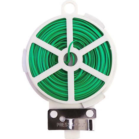 Fil de Fer Plastifie 100m Liens de jardinage pour, Vert Ikodm (1/3)