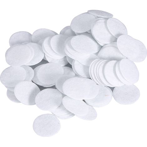 100 filtres ronds en coton neufs pour appareil beauté anti-points noirs (15mm) (1/3)