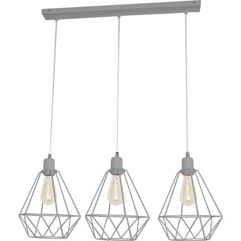 Helam KARO Plafonnier Straight Bar Gris 78cm