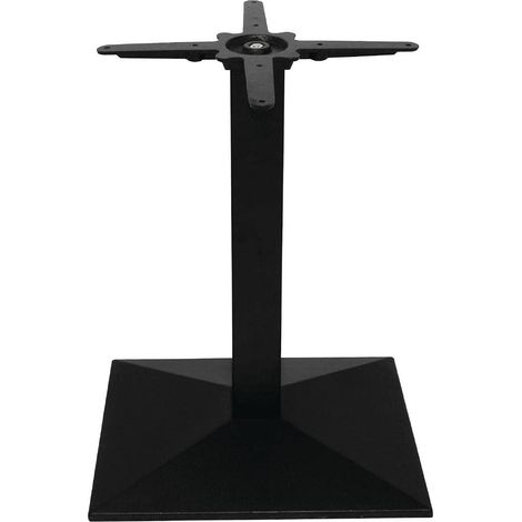 Bolero Pied rectangulaire en fonte, noire, taille : 729 mm (H) x 550 mm (L) x 400 mm (P), convient aux plateaux de table de 1 100 x 700 mm, GH449 (1/5)