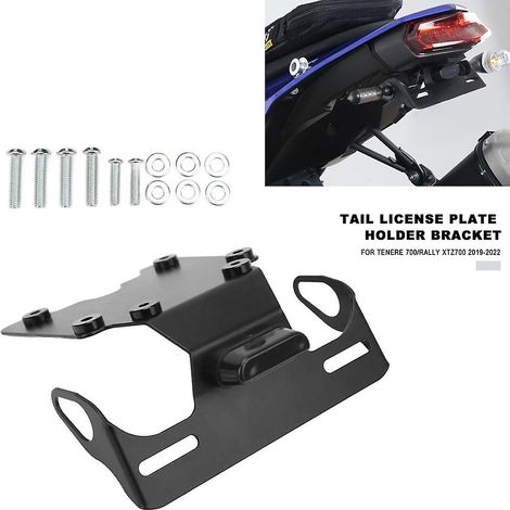 JANMIR-Support de plaque d'immatriculation arrière pour moto Yamaha Tenere 700/Rally Xtz700 2019 - Pièces de rechange en alliage d'aluminium léger (1/5)