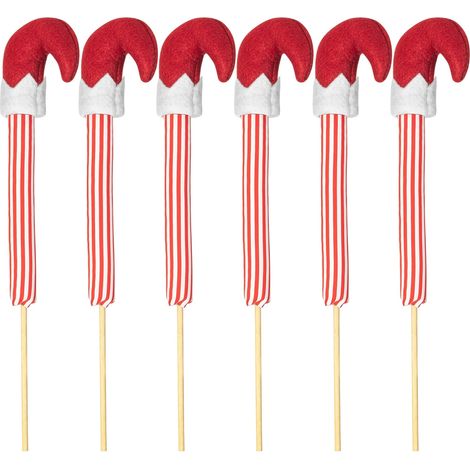 Set Decorazioni Natalizie Albero Gambe Elfo 6 Pezzi (1/5)