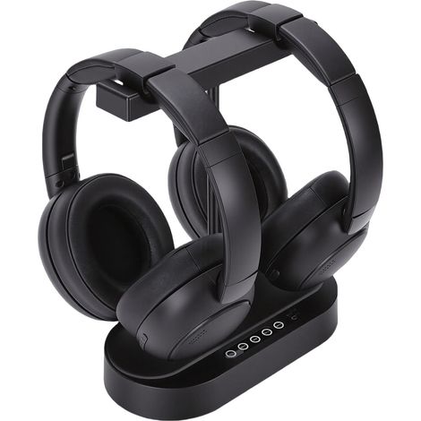 Double Casque sans Fil pour TV - Base de Chargement émetteur Bluetooth 5.4