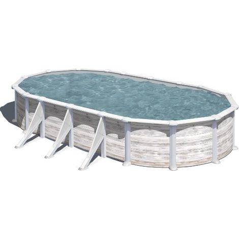 Piscina fuori terra in acciaio Finlandia 730x375x120 cm (1/5)