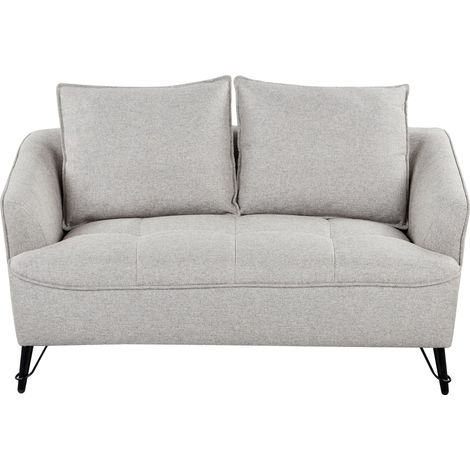 Sofa 2 Seater HOBRO Fabric Grey