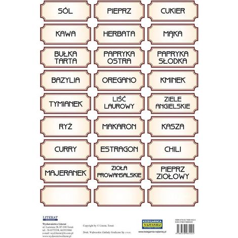Pegatinas de especias