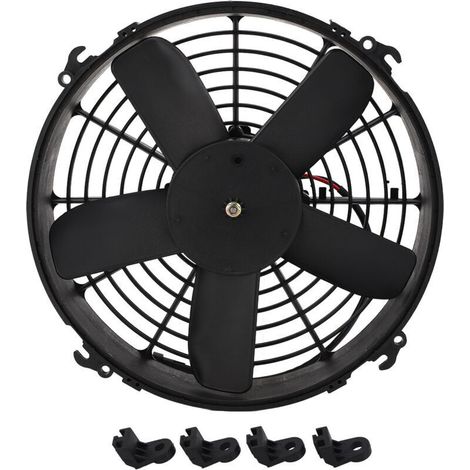 330mm AC condenseur ventilateur de refroidissement électrique 24V 160W cinq pales climatisation radiateur ventilateur assemblage pour bus camions.